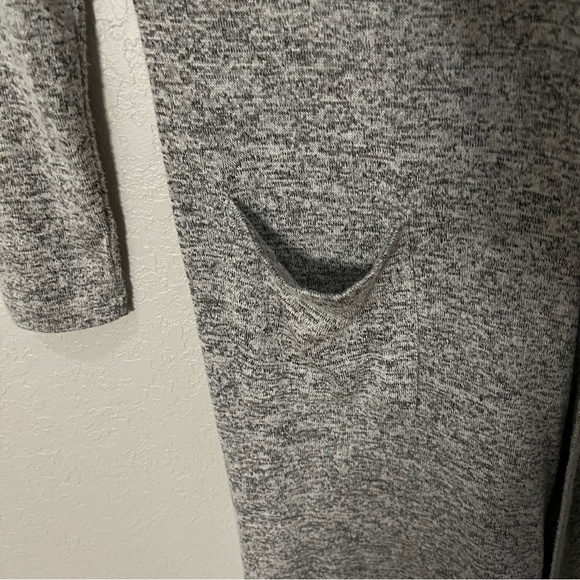 GRAY Southwestern Tex Mex themed cardigan duster sweater can be worn 2 ways, M. - Picture 8 of 15